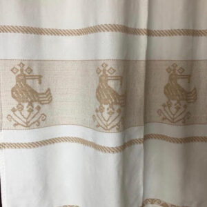 Tenda Sarda in cotone " disegno pavoni"