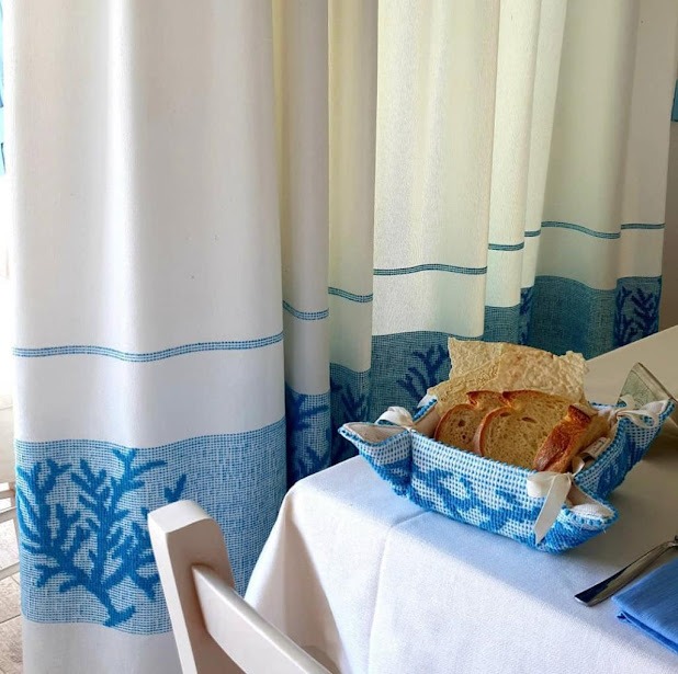 Tenda Sarda in cotone "disegno coralli" - immagine 2